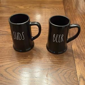 Rae Dunn BEER‎ and SUDS steins